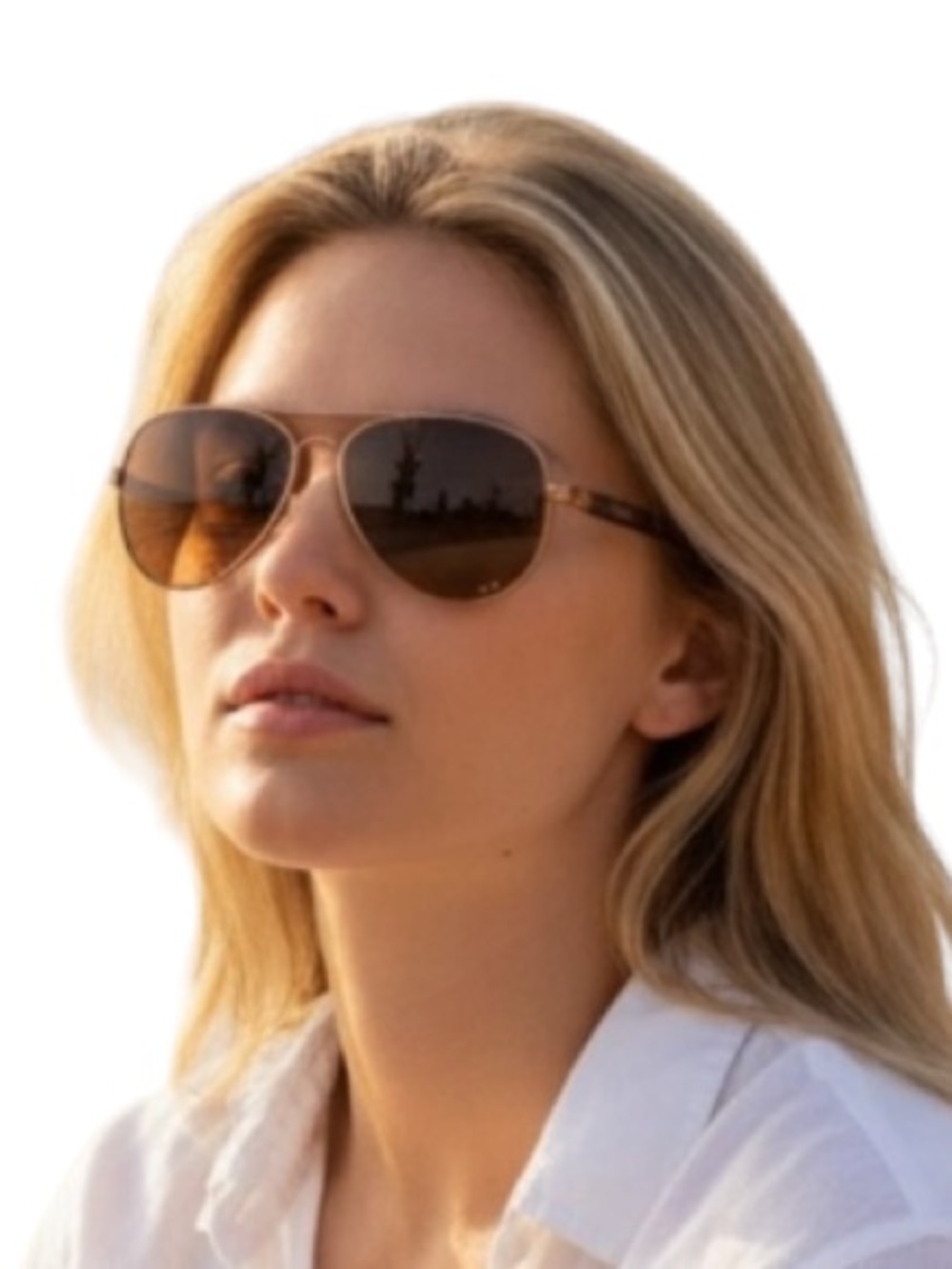 Oakley Feedback Rose Gold Aviator Sunglasses - Picture 16 of 16